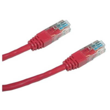 Datacom , CAT6, UTP, 0.25m piros kábel és adapter
