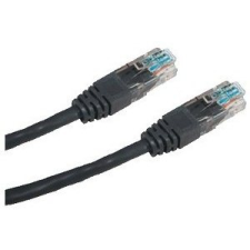 Datacom , CAT6, UTP, 1m, fekete kábel és adapter
