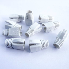 Datacom RJ45 törésgátló, CAT6A, CAT7, fehér, 10db kábel és adapter