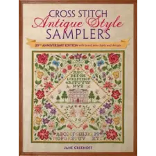 David &amp; Charles Cross Stitch Antique Style Samplers | Jane Greenoff egyéb könyv