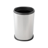 DAY-CO METAL Fedél nélküli, rozsdamentes acél szemetes kuka, 12 liter, 22x32.5cm, fényes, 430SS, 12db/karton