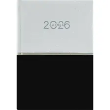 DAYLINER Contrast Naptár tervező A5 napi 2026 fehér-fekete határidőnapló
