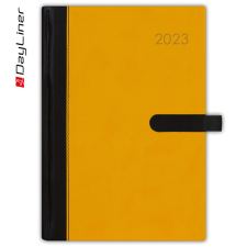 DAYLINER Határidőnapló Winner A5 heti fehér lapokkal Sárga Dayliner 2023. határidőnapló