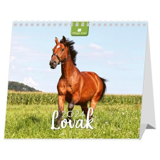 DAYLINER Naptár, asztali, álló, DAYLINER "Lovak" naptár, kalendárium