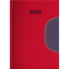 DAYLINER Naptár, tervező, A5, napi, DAYLINER Memphis, piros-szürke (NMA5PSZU) határidőnapló