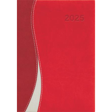 DAYLINER Naptár, tervező, A5, napi, DAYLINER "Dubai", piros-piros határidőnapló
