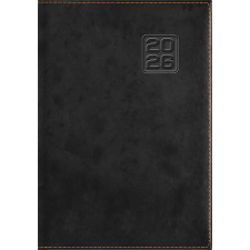 DAYLINER Naptár, tervező, A5, napi, DAYLINER Square, fekete (NSQA5FU) határidőnapló