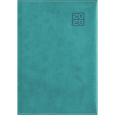 DAYLINER Naptár, tervező, A5, napi, DAYLINER Square, türkiz (NSQA5TU) határidőnapló