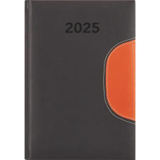 DAYLINER Naptár, tervező, B5, heti, DAYLINER "Memphis", fekete-narancs határidőnapló