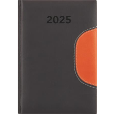 DAYLINER Naptár, tervező, B5, heti, DAYLINER "Memphis", fekete-narancs határidőnapló