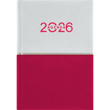 DAYLINER Naptár, tervező, B6, heti, DAYLINER Contrast, fehér-piros (NCB6FPU) határidőnapló