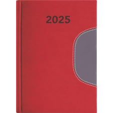 DAYLINER Naptár, tervező, B6, heti, DAYLINER "Memphis", piros-szürke határidőnapló