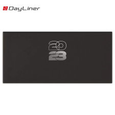 DAYLINER Zsebnaptár fehér lapokkal fekvő Pannon Fekete Dayliner 2023. naptár, kalendárium