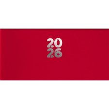 DAYLINER Zsebnaptár, fekvő elrendezésű, DAYLINER, Pannon, piros (NPZSPU) naptár, kalendárium