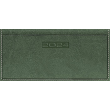 DAYLINER Zsebnaptár, fekvő elrendezésű, DAYLINER, "Sherwood", zöld naptár, kalendárium