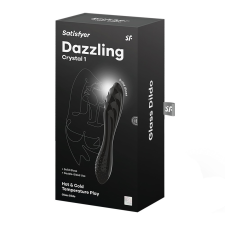 Dazzling Crystal 1 black műpénisz, dildó