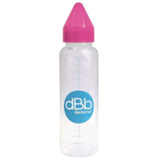 dBb Remond Gyerek cumisüveg PP 360 ml, szilikon cumi 4+ hónap, rózsaszín cumisüveg