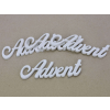 DC Advent felirat fehér 15cm 4db/csomag