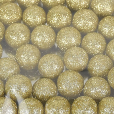 DC Csillámos polisztirol golyó 1,5cm arany dekorációs kellék