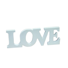 DC Fehér "Love" felirat 32cm dekorációs kellék