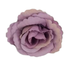 DC Fodros mini rózsafej 4cm lila dekorációs kellék