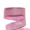 DC Glitteres szalag drót szegéllyel 4cm rózsaszín