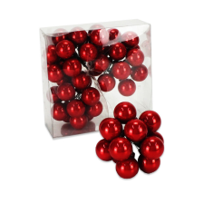 DC Karácsonyfa dísz pick 3cm piros | 12 darabos csomag karácsonyfadísz