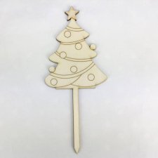 DC Natúr fa beszúrós fenyő 18cm x 7,5cm karácsonyi dekoráció