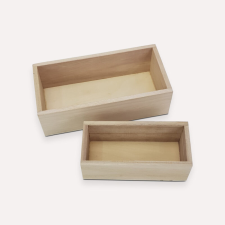 DC Natúr fa tároló doboz szett 2 darabos dekorálható tárgy