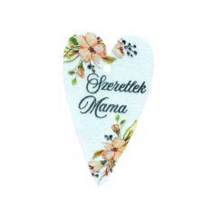 DC Nyomtatott fa tábla - Szeretlek Mama 6cm dekorációs kellék
