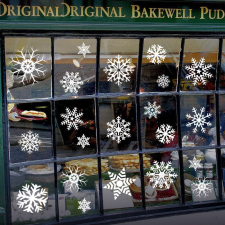 DC Öntapadós ablakmatrica - hópihék karácsonyi ablakdekoráció