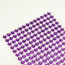 DC Öntapadós strassz gyöngyök 260db/lap - lila dekorációs kellék
