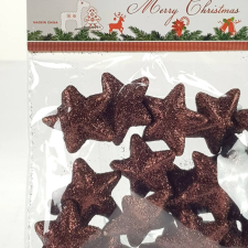 DC Polisztirol csillag 3,5cm csillámos csoki dekorációs kellék