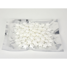 DC Polisztirol csillag kicsi csillámos - FEHÉR dekorációs kellék