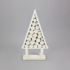 DC Stilizált fenyő fa szeletekből 30cm x 15cm x 2cm karácsonyi dekoráció
