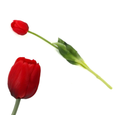 DC Szálas tulipán gumiszerű anyagból piros dekoráció