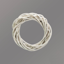 DC Vesszőkoszorú fehér 20cm dekorációs kellék