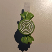 DD Mini csipeszek cukorkák, 4,5cm zöld cukorka dekorációs kellék