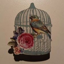 DD Mini csipeszek kalitka, 4,5cm kék dekorációs kellék