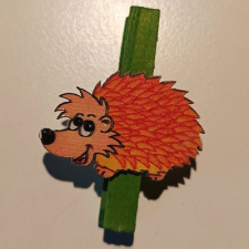 DD Mini csipeszek sünik, 4,5cm narancssárga dekorációs kellék