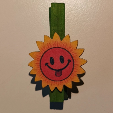 DD Mini csipeszek virágok, 4,5cm pimasz napocska dekorációs kellék