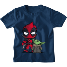 Deadpool és Baby Yoda - Gyerek Póló gyerek póló