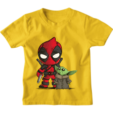 Deadpool és Baby Yoda - Gyerek Póló gyerek póló
