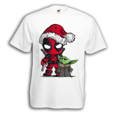 Deadpool és Baby Yoda - Karácsonyi Férfi Póló férfi póló