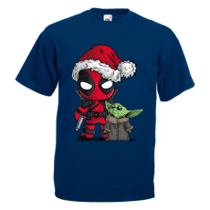  Deadpool és Baby Yoda - Karácsonyi Férfi Póló