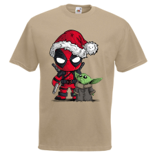  Deadpool és Baby Yoda - Karácsonyi Férfi Póló férfi póló