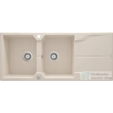 Deante ANDANTE gránit mosogató, 2 medencés, csepegtetővel, 1160x500 mm, bézs ZQN_5213 mosogatótálca