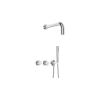 Deante Concealed shower set with hand shower - with horizontal mixer