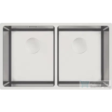 Deante EGERIA acél mosogató, 2 medencés, szálcsiszolt acél ZPE_020A mosogatótálca