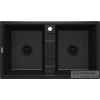 Deante ERIDAN gránit mosogató, 2 medencés, fekete ZQE_N203